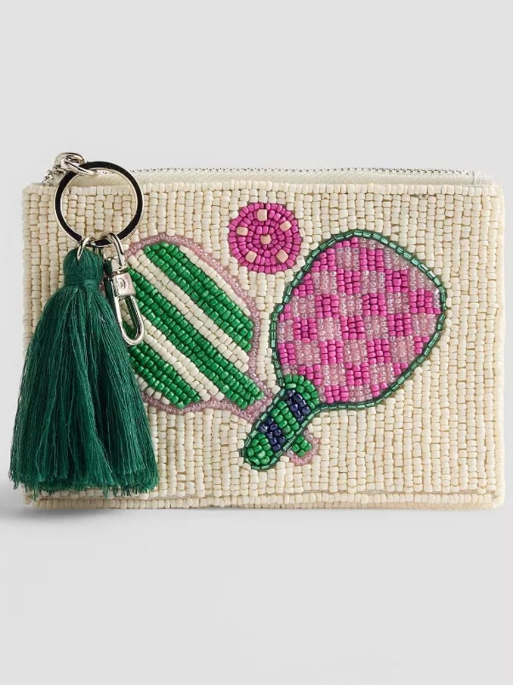 NWT Pickleball Beaded Coin Purse